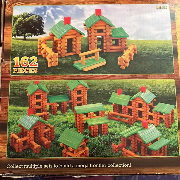 Tumble Tree Timbers Real Wood Interlocking Building Logs Set 162 pieces - Picture 6 of 7